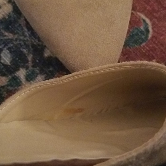 Suede Brown Tan Flats 9 9/12 - Picture 6 of 7